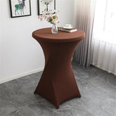 Lofaris Brown Spandex Stretch Cocktail Banquet Tablecloths